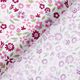 popeline di cotone prato di fiori delicati – bianco lana/porpora,  thumbnail number 4