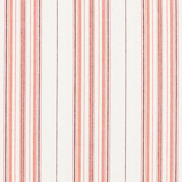 tessuto in cotone, righe irregolari – naturale/arancione, image number 1