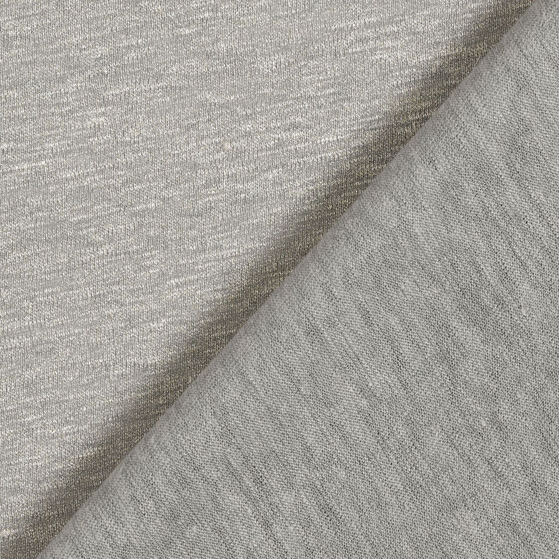 Jersey di lino melange lucido – grigio elefante/argento,  image number 5