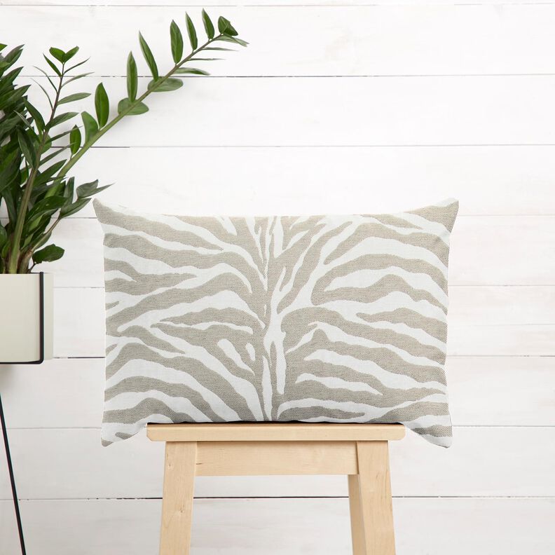 tessuto da tappezzeria Jacquard zebra – anemone/naturale, image number 9