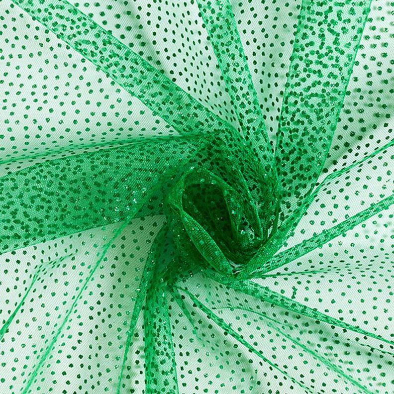 Glitzertüll Minipunkte – verde,  image number 1