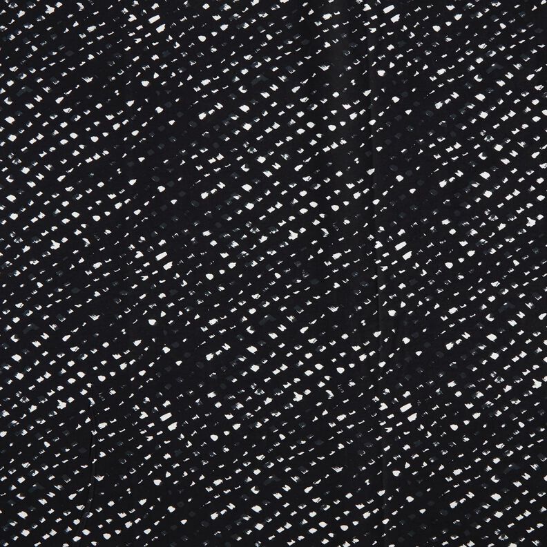 Pantalone in tessuto elasticizzato a pois astratti – nero-azzurro/bianco, image number 1