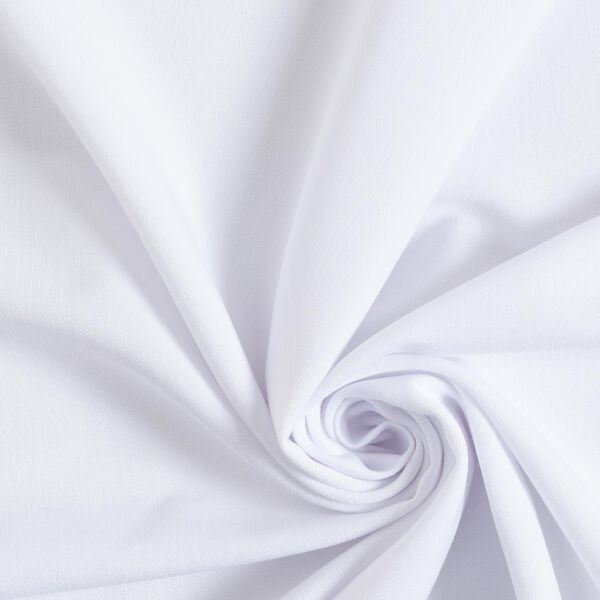 gabardine bi-stretch – bianco, image number 1