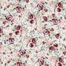 mussolina / tessuto doppio increspato rose acquerello stampa digitale – bianco,  thumbnail number 1