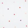 mussolina / tessuto doppio increspato Cuori ricamati | Poppy Fabrics – bianco/rosé,  thumbnail number 1