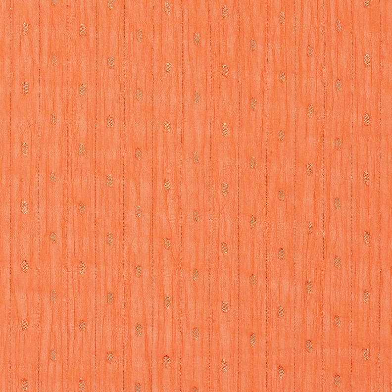 Chiffon Dobby gessato metallizzato – arancio pesca/argento effetto metallizzato,  image number 1