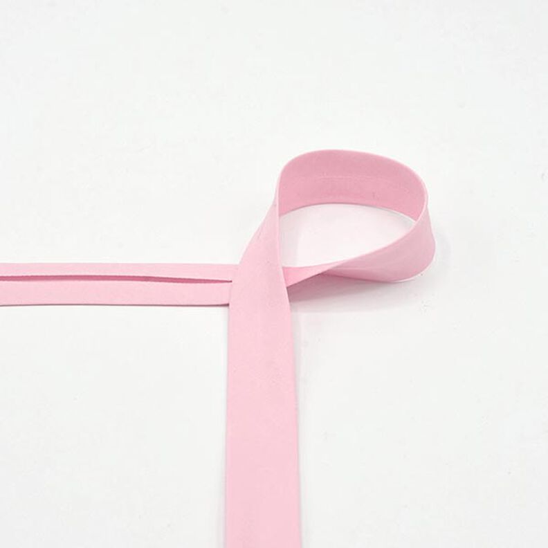 Nastro in sbieco in cotone popeline [20 mm] – rosa chiaro,  image number 1