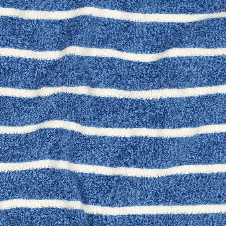 Maglia in spugna righe – blu brillante/avorio,  image number 3