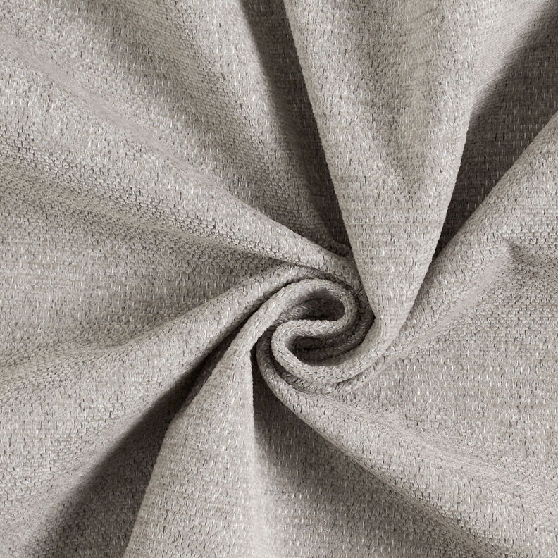 tessuto da tappezzeria ciniglia mélange – grigio chiaro/grigio argento,  image number 1