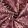 tessuto arredo mezzo panama fiori e tralci – naturale/rosso borgogna,  thumbnail number 3