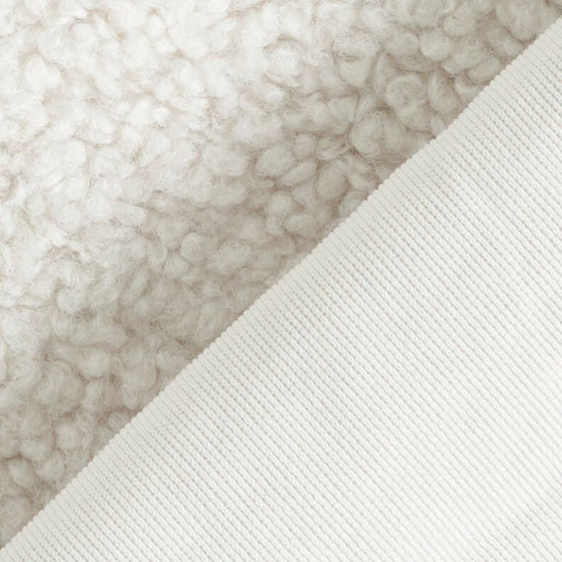 tessuto da tappezzeria pelliccia sintetica Teddy – beige chiaro,  image number 3