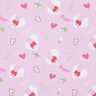 popeline di cotone Cuori di Peppa Tessuto oggetto di licenza | ABC Ltd – violetto pastello,  thumbnail number 1