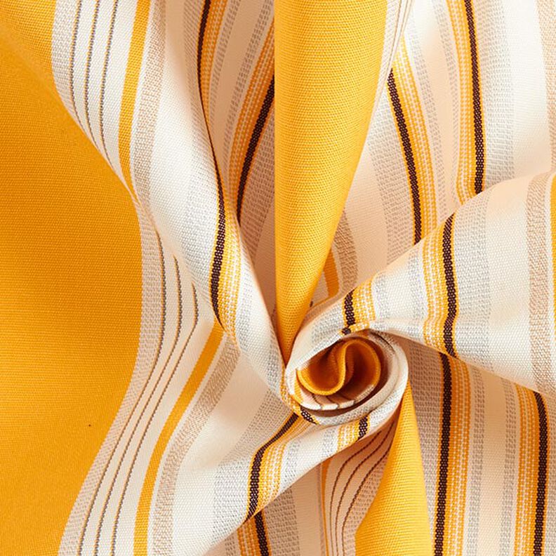 tessuto per tende da sole righe mélange – giallo/grigio chiaro,  image number 4