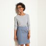 Maglia in tinta unita con effetto jeans – grigio blu,  thumbnail number 5
