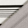 Tessuto jacquard a righe irregolari – bianco lana/nero,  thumbnail number 5