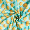 tessuto in cotone popeline ananas – azzurro/giallo,  thumbnail number 3