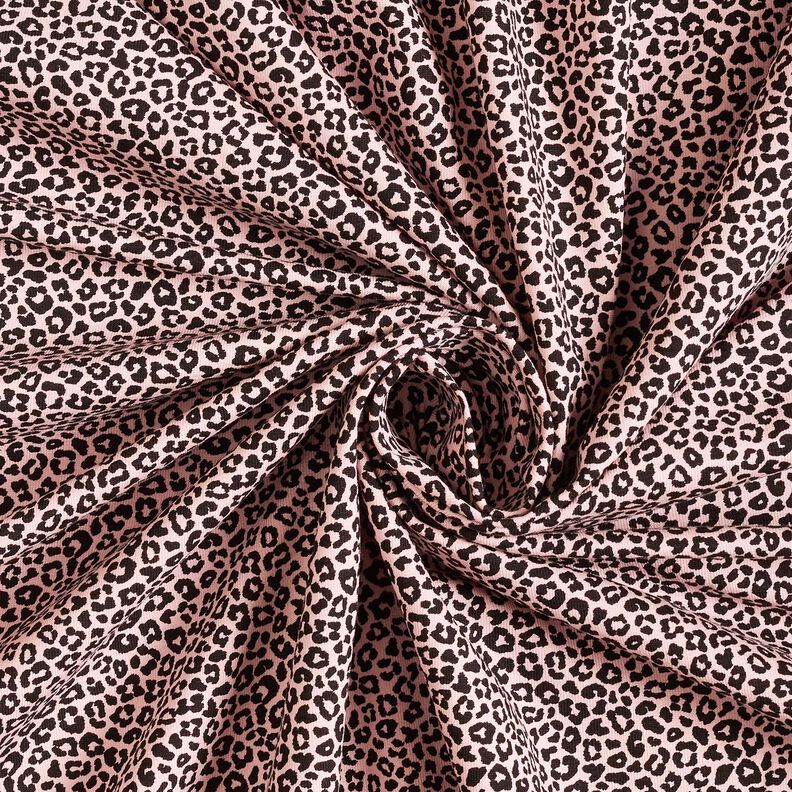 jersey di cotone mini stampa leopardata – rosa chiaro/nero,  image number 3