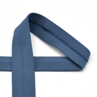 Nastro in sbieco jersey di cotone [20 mm] – colore blu jeans, 