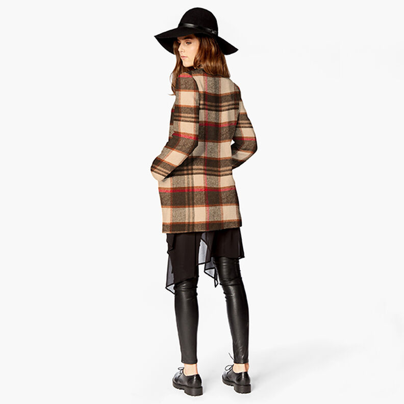 Cappotto in tessuto a quadri colorati – anacardo/marrone nerastro, image number 6