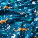 jersey di cotone, il mondo dei dinosauri | PETIT CITRON – petrolio, 