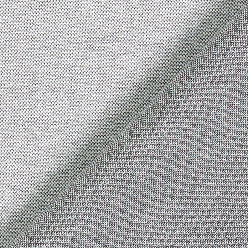 jersey piqué mélange – grigio nebbia,  image number 3