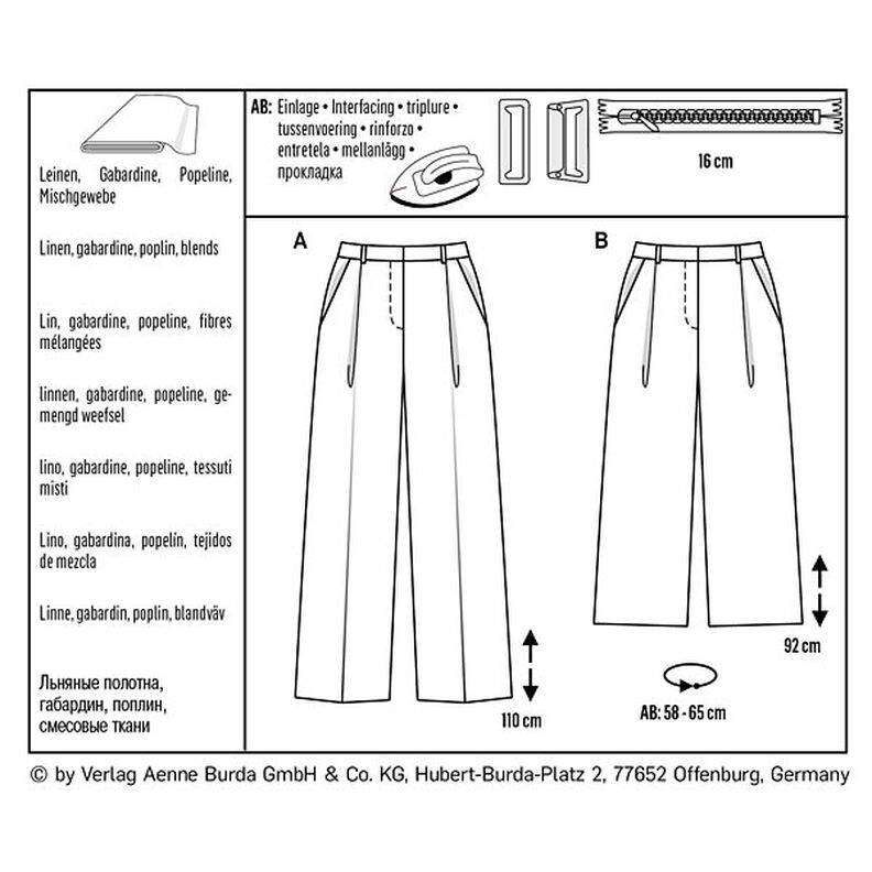 pantalone | culotte, Burda 6436 | 34 - 44,  image number 6