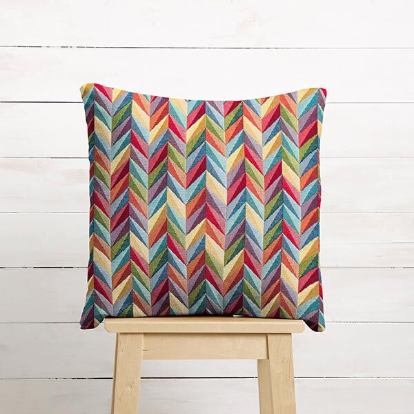tessuto arredo gobelin motivo zig-zag colorato – giallo chiaro, image number 9