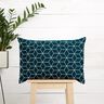tessuto arredo Jacquard Cubi moderni – blu notte/avorio,  thumbnail number 6