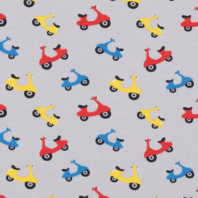 jersey di cotone Motoscooter  – grigio argento, 