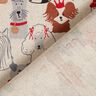 tessuto arredo mezzo panama Cani eleganti – naturale/grigio,  thumbnail number 4