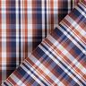 Tessuto per camicie a quadri classici – blu marino/rame,  thumbnail number 4