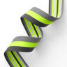 nastro gros-grain per borse, neon [ 40 mm ] – giallo neon/grigio,  thumbnail number 2