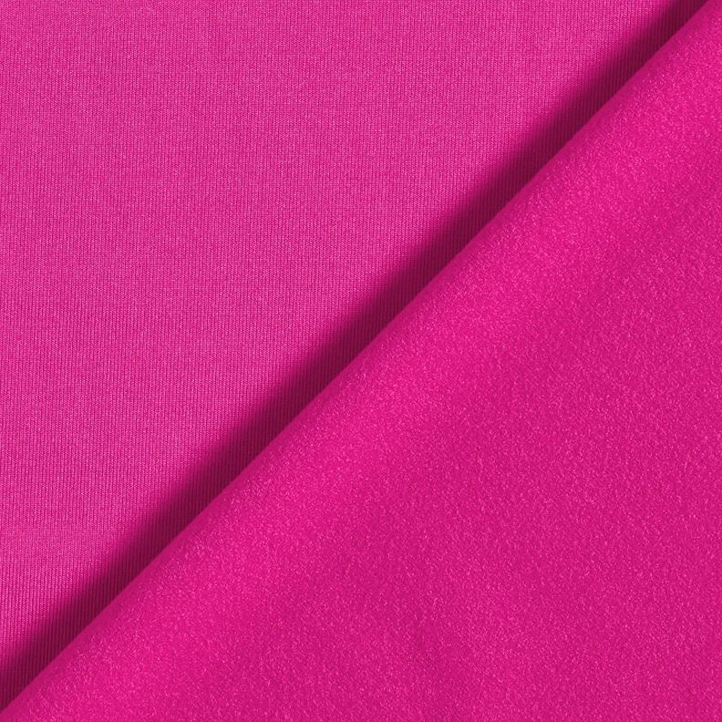 Jersey cardato con interno in tinta unita – rosa fucsia acceso,  image number 3