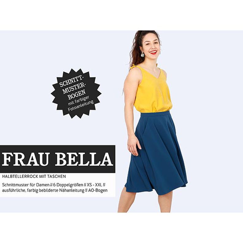 FRAU BELLA - gonna a campana con tasche, Studio Schnittreif | XS - XXL,  image number 1
