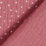 mussolina / tessuto doppio increspato piccoli pois – rosa anticato/bianco,  thumbnail number 4