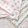 tessuto in cotone percallepiccoli fiori e foglie – rosa/giallo,  thumbnail number 5