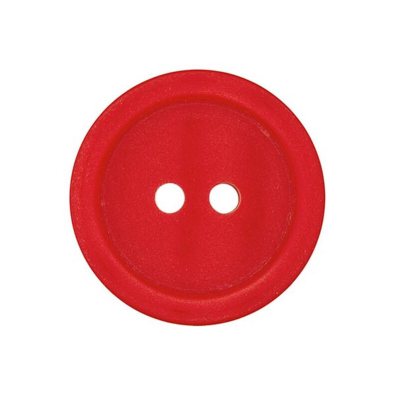 bottone in plastica 2 fori basic - rosso,  image number 1