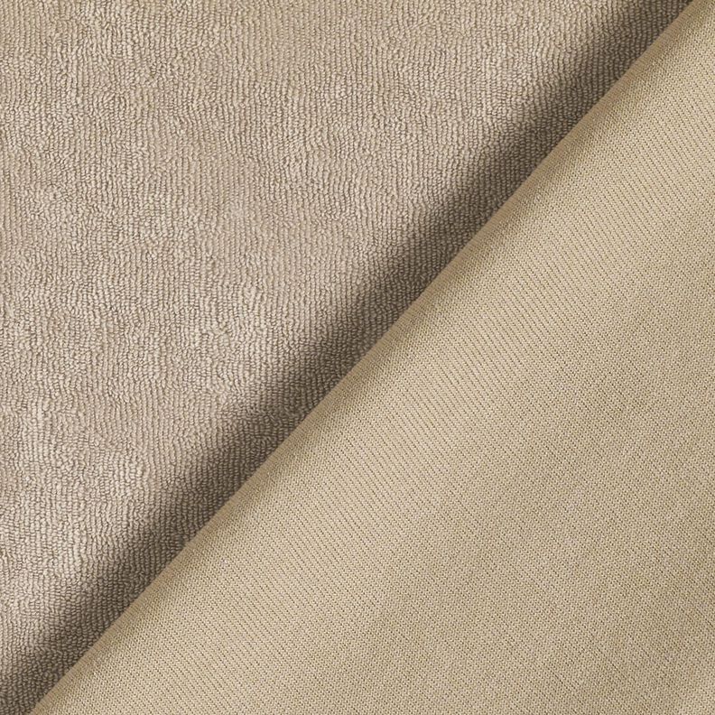 tessuto in spugna stretch tinta unita – beige chiaro,  image number 3