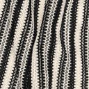 tessuto in maglia righe | Poppy Fabrics – nero/bianco lana, 