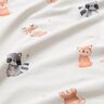 GOTS jersey di cotone Cuccioli di animali stampa digitale – avorio,  thumbnail number 2