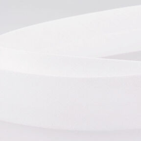 Nastro in sbieco Polycotton [20 mm] – bianco, 