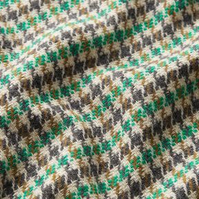 Misto lana a quadretti – verde/antracite, 