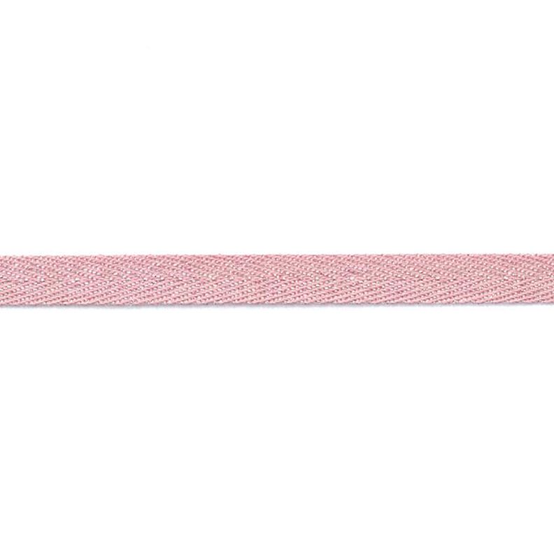 Nastro tessuto Metallico [9 mm] – rosa anticato/argento effetto metallizzato,  image number 2