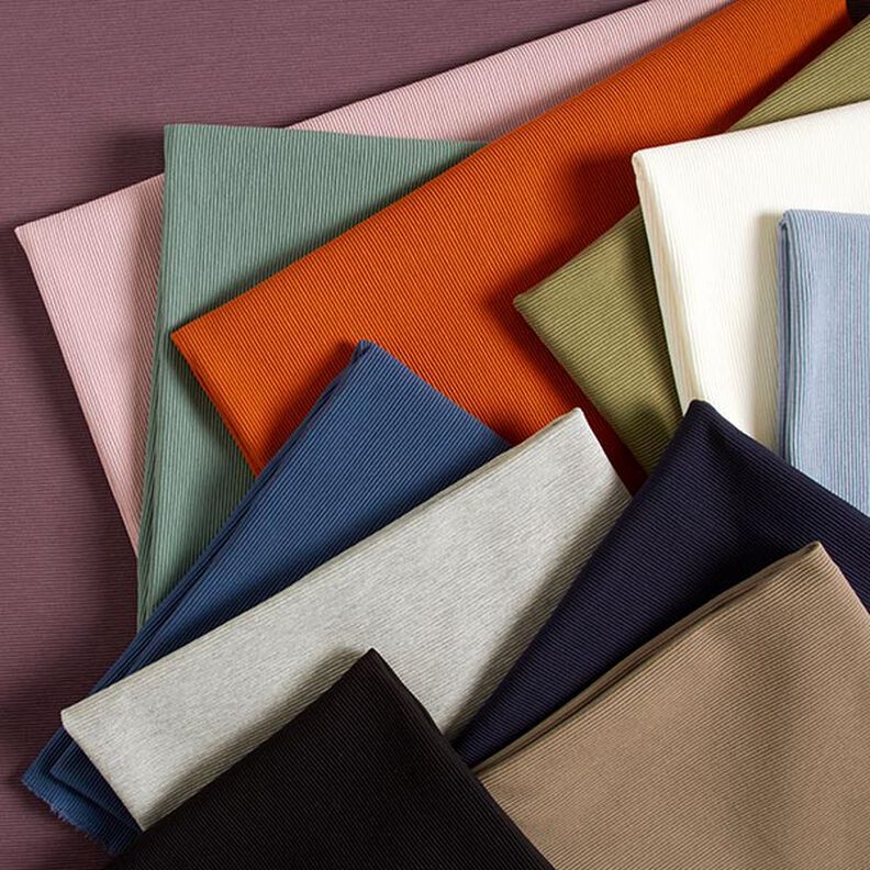 jersey a coste-ottoman, mélange – grigio chiaro,  image number 5