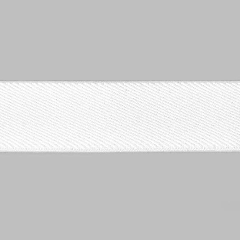 Nastro elastico basic - bianco,  image number 1