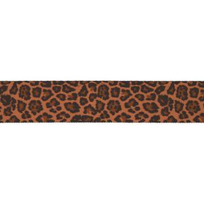 nastro con motivo leopardato [ Larghezza: 40 mm ] – bronzo/marrone, 