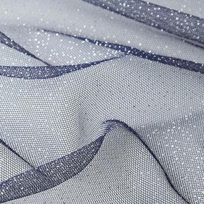 tulle glitter Royal – blu marino/argento, 