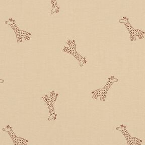 jersey di cotone giraffe – mandorla, 