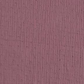 mussolina / tessuto doppio increspato dobby – color bacca chiaro, 