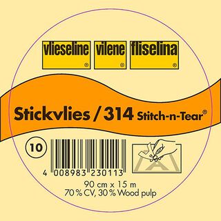 Stickvlies da ricamo | Fliselina – bianco, 